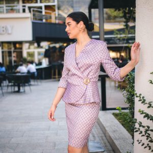 Lilac Women’s Suit | 2 Piece Set Jacket and Skirt | Sirene