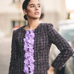 Violet Women’s Suit | 2 Piece Set Jacket and Skirt | Caribbean Lily