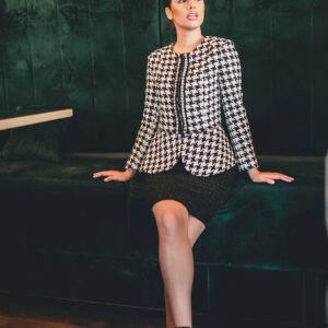 Pepita Women’s Suit | Jacket and Skirt | Night in Paris