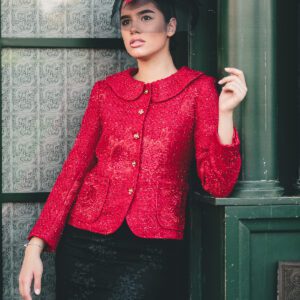 Red Women’s Suit | 2 Piece Set Jacket and Skirt | Madrid Love