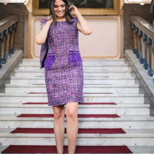 Purple Women's Suit | Jacket and Skirt 2 Piece Set | Helena