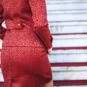 Red Women's Suit | Jacket and Skirt Set | Miranda
