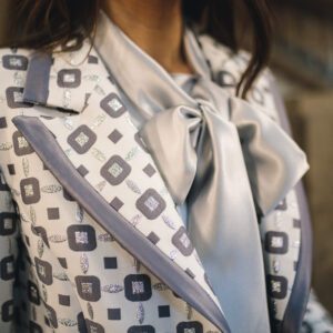 Silver Women's Suit | 2 Piece Set Jacket and Pants | Titania