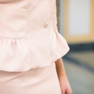Pink Women's Suit | Jacket and Skirt Set | Umbriel